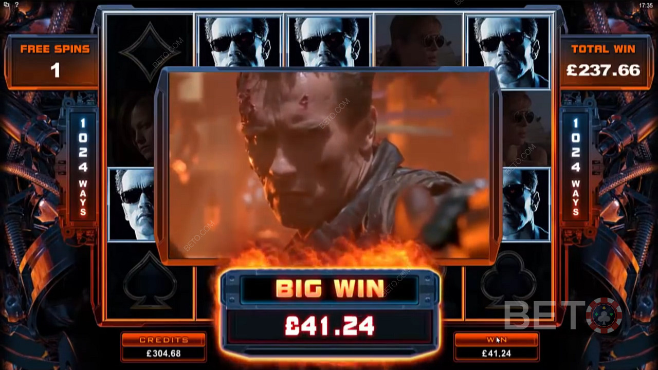 Score major payouts with thrilling scenes