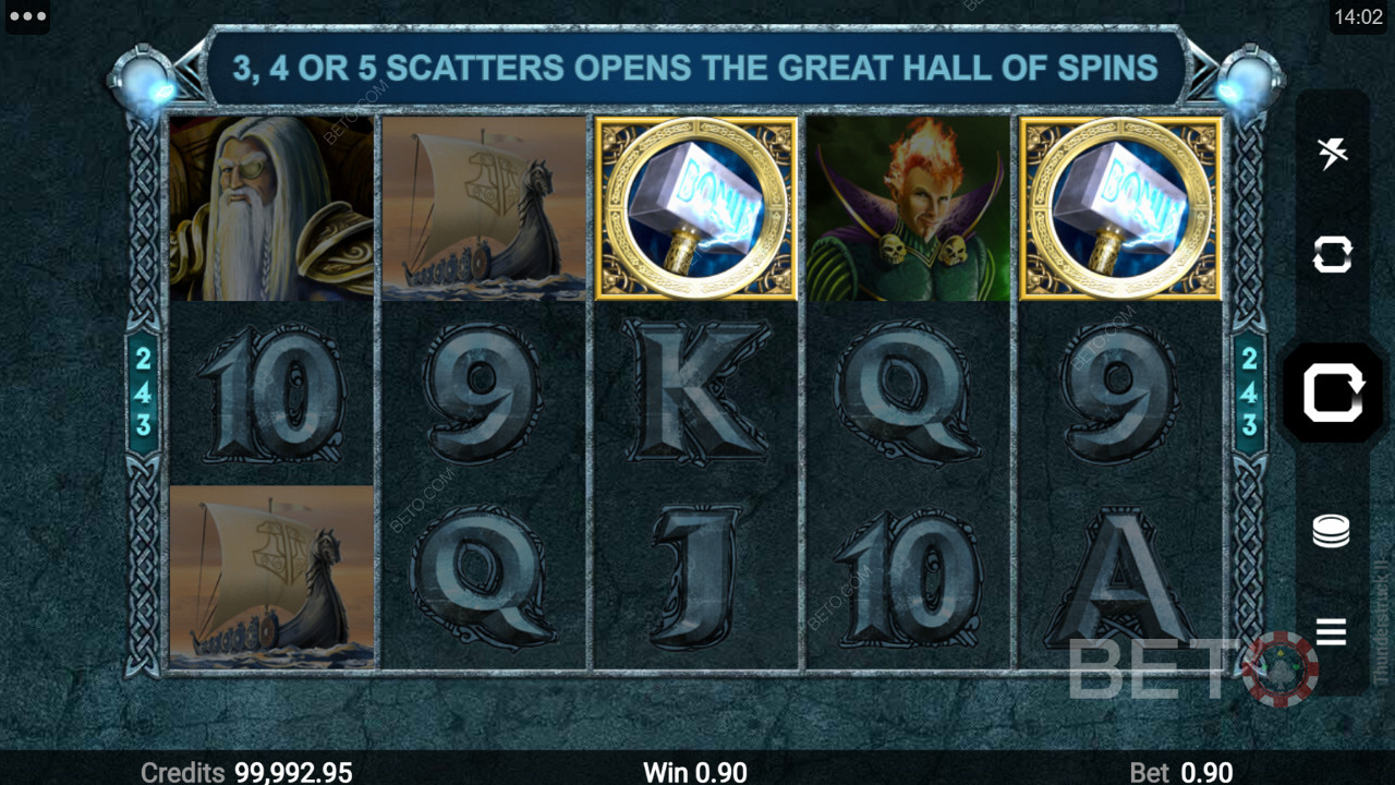 Key icons in Thunderstruck II