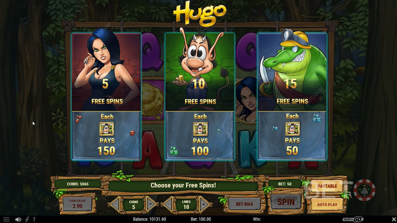 Bonus spins with massive winning chances
