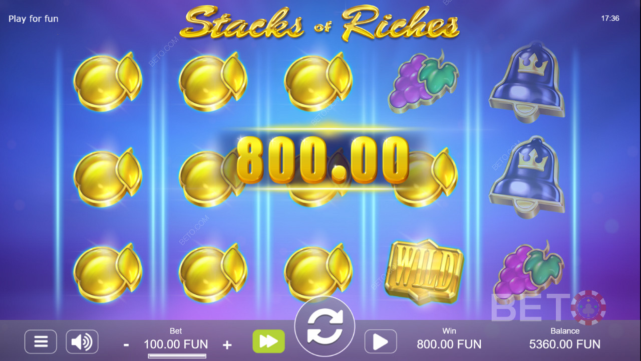 Heaps of wealth in Stacks of Riches