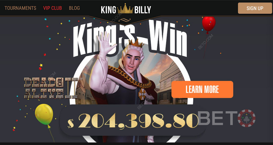Score Big on Top Pokies at King Billy Casino