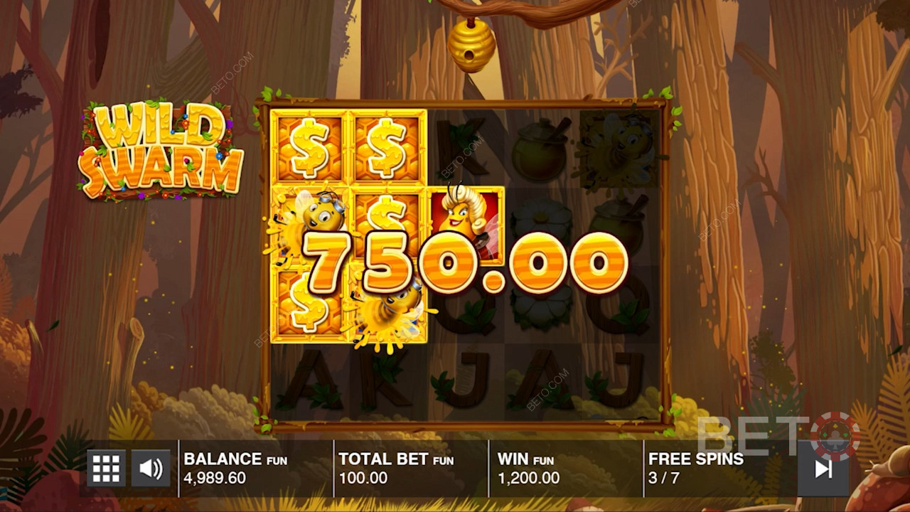 Score big wins in Wild Swarm pokie
