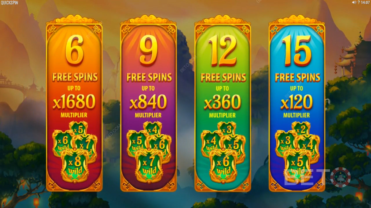 Spin for free in various ways on Eastern Emeralds pokie