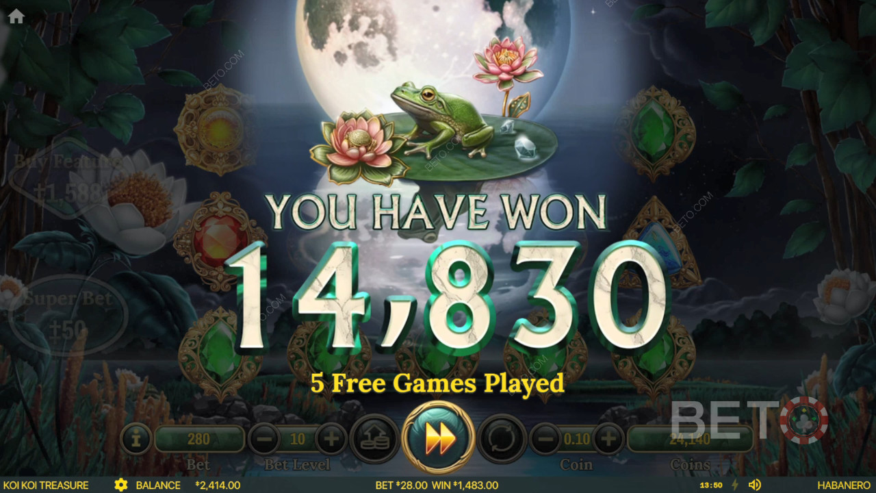 Reel in 1,682x Your Wager on Koi Koi Treasure Pokie!