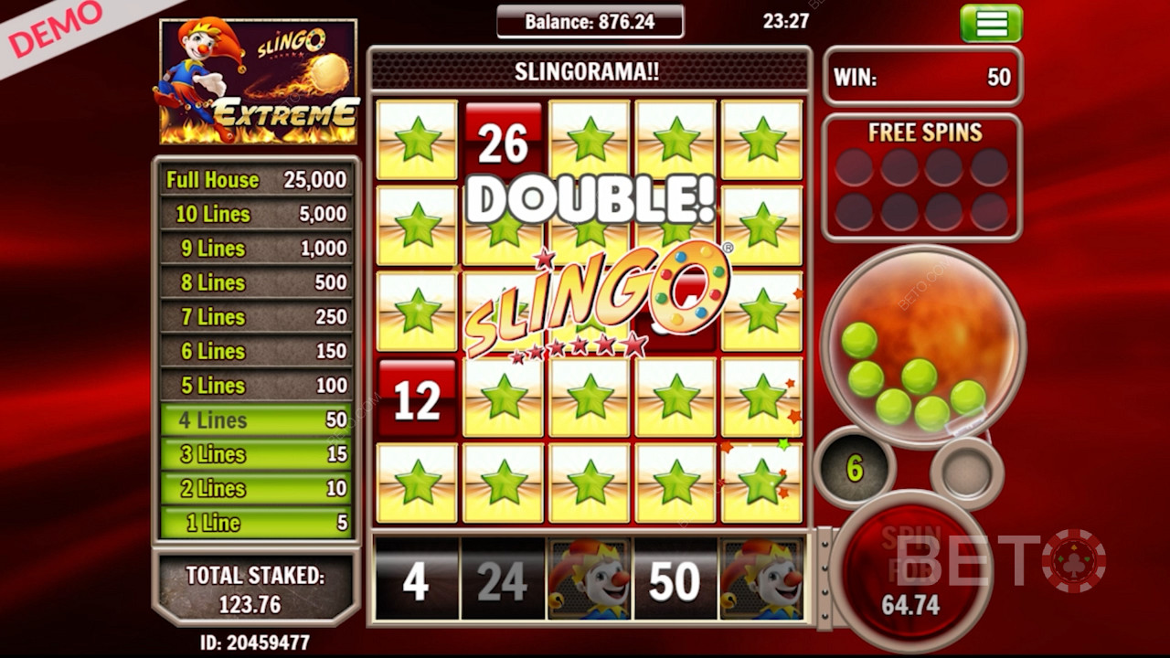 Spin the electrifying Slingo Extreme pokie for massive windfalls