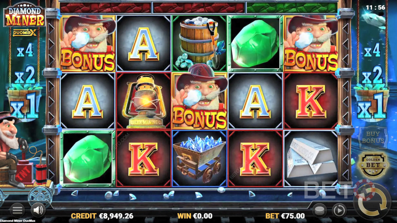 Diamond Miner DuoMax Review by BETO Pokies