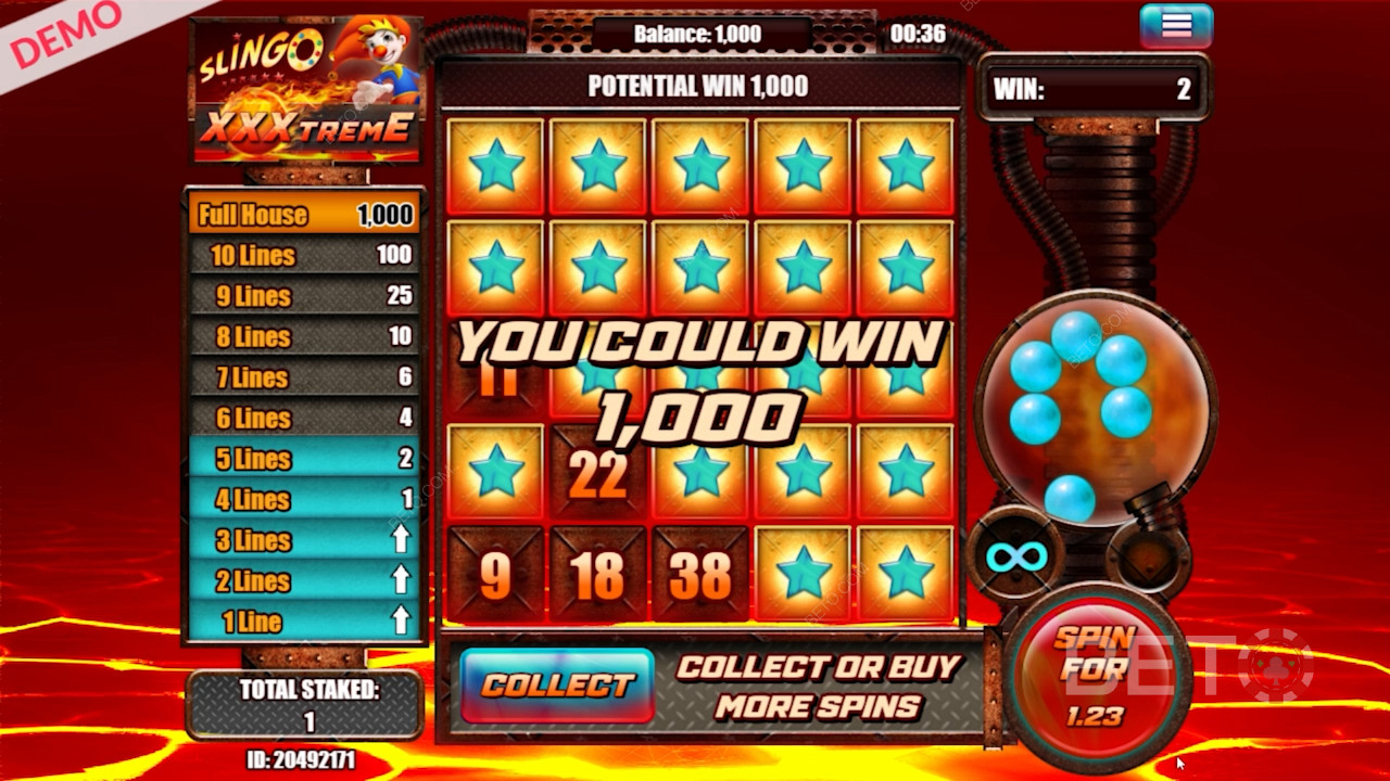 Score big with Slingo XXXtreme payouts