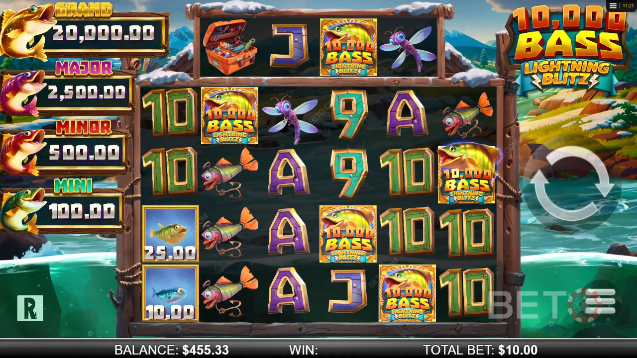 10,000 Big Bass Lightning Blitz Review by BETO Pokie