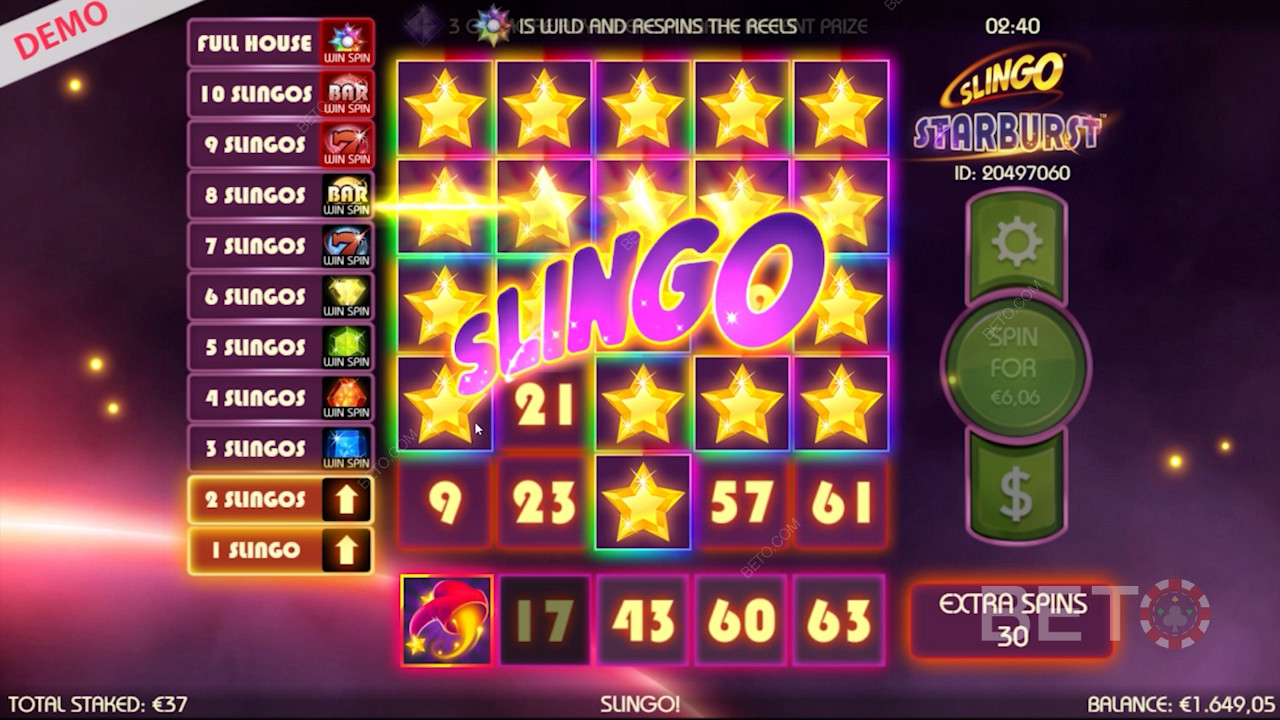 Slingo Starburst Online Pokie