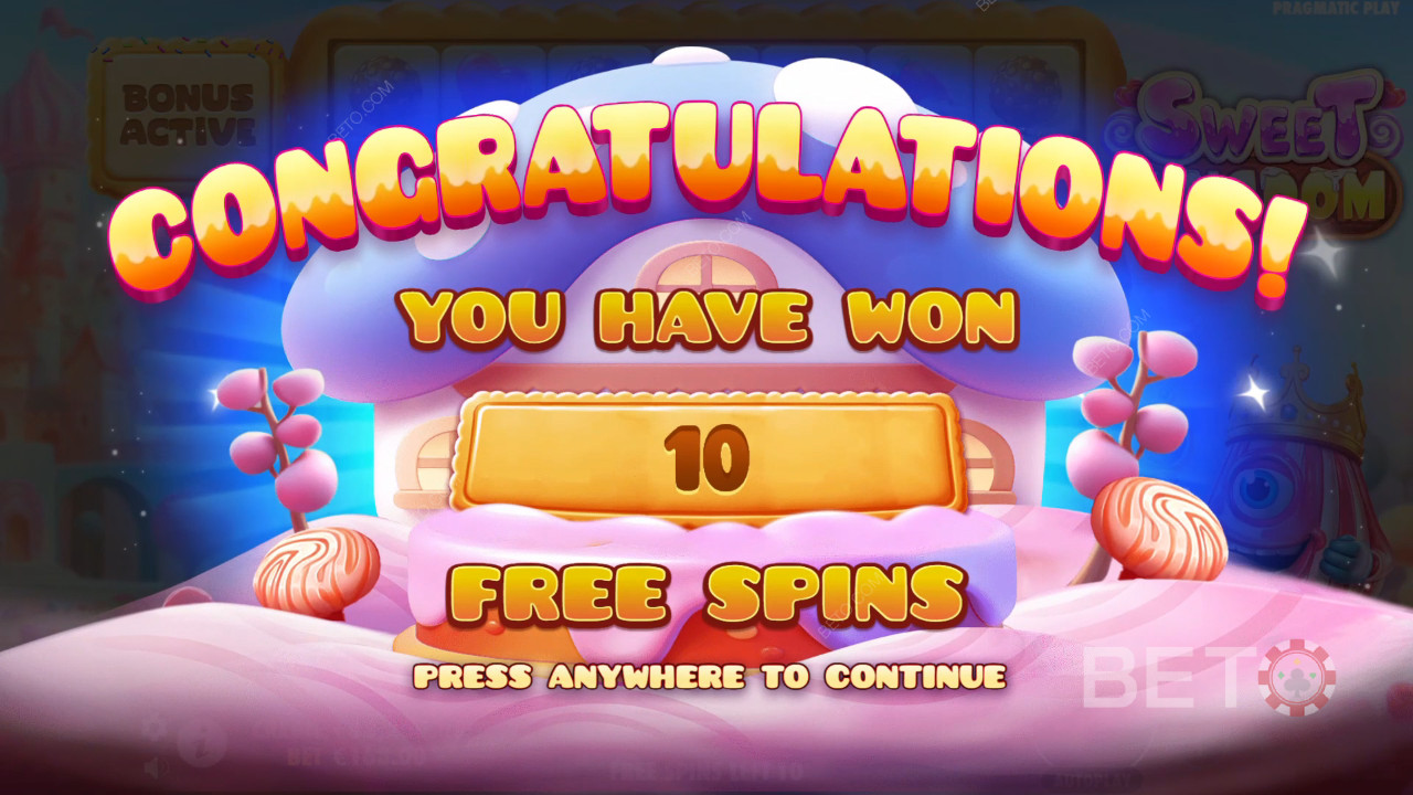 Score 10,000x Your Wager in the Sweet Kingdom Online Pokie!