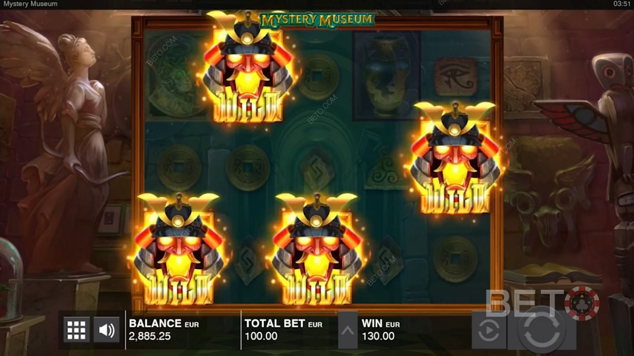 Score 3+ Wild Samurai icons to unlock Free Spins