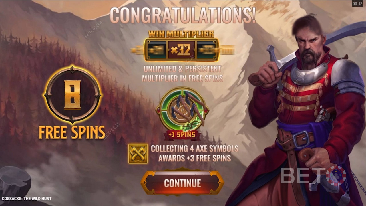Score a Growing Win Multiplier in Free Spins on Cossacks: The Wild Hunt