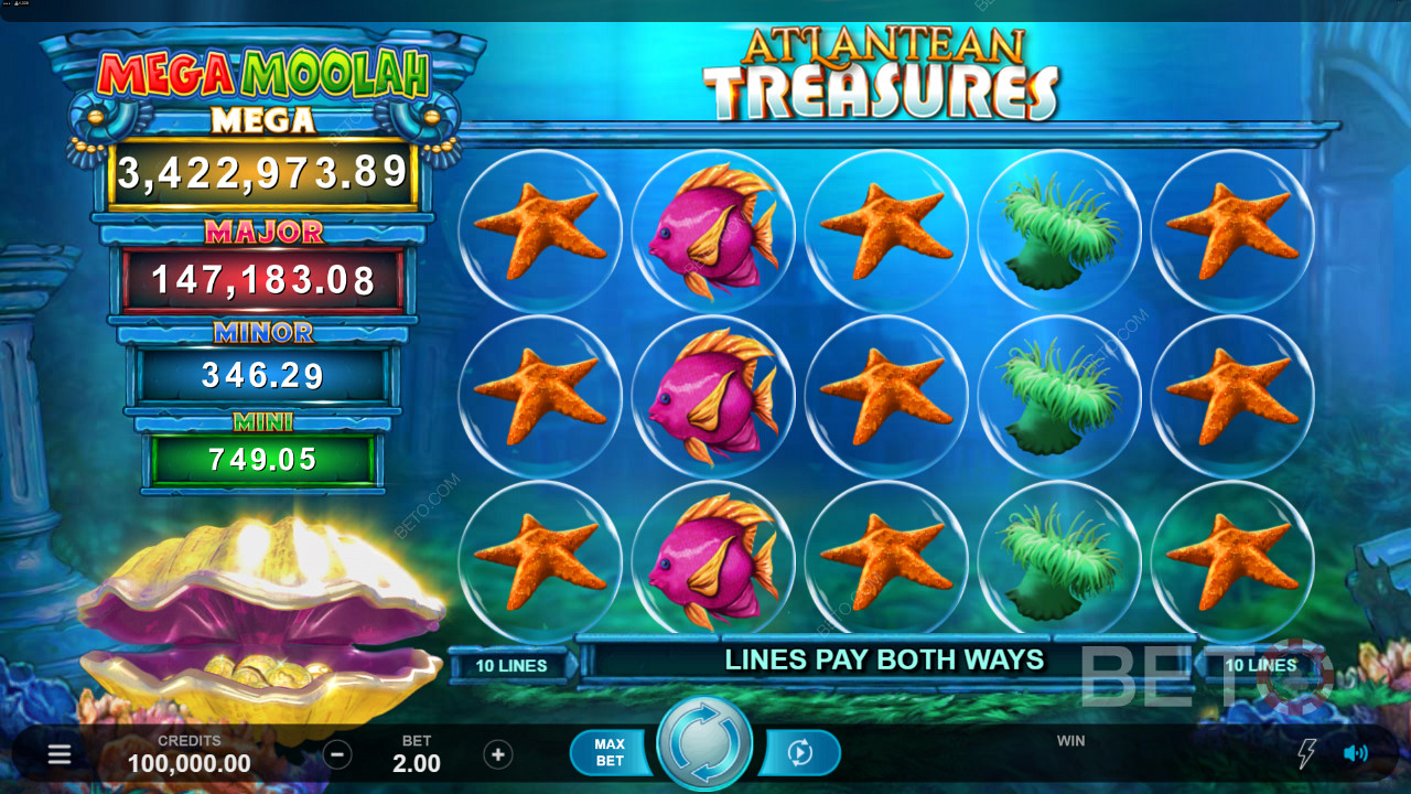 The "Win Both Ways" feature lets you score combos from either side of the reels