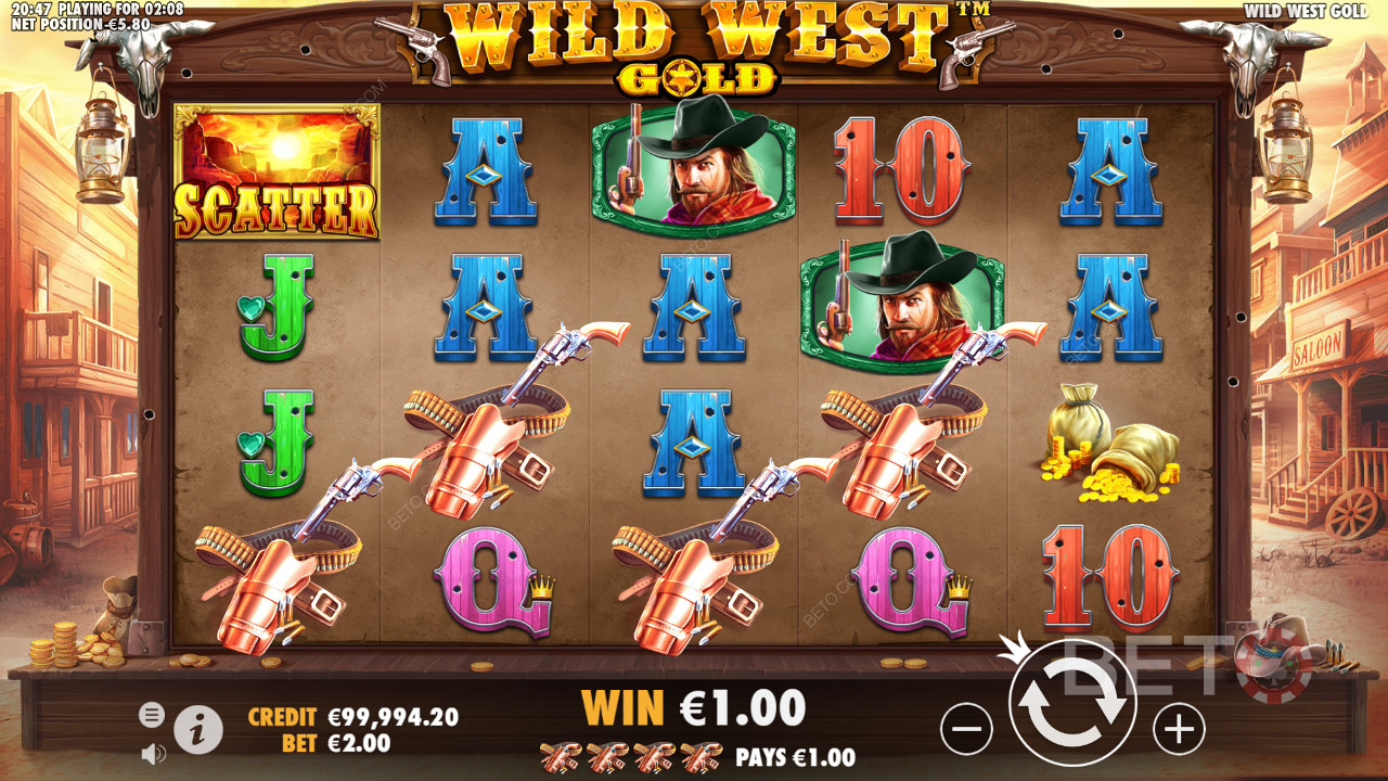 A top-dollar combo in Wild West Gold