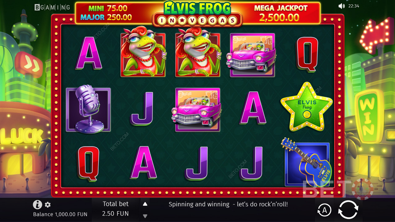 Give it a go and win Jackpot Prizes up to 1,000x your total bet