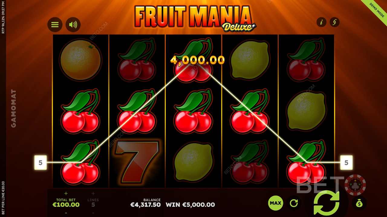 Fruit Mania Deluxe Review by BETO Pokies