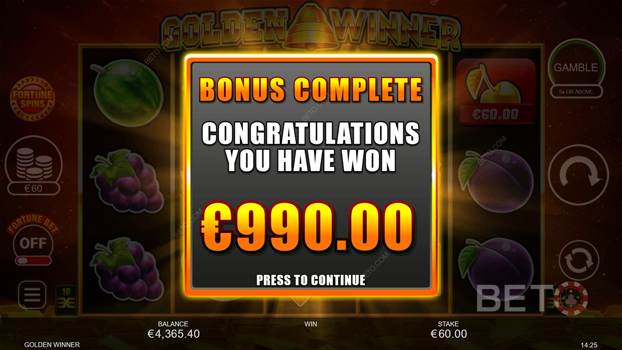 Score 2,500x Your Wager on the Golden Winner Pokie!
