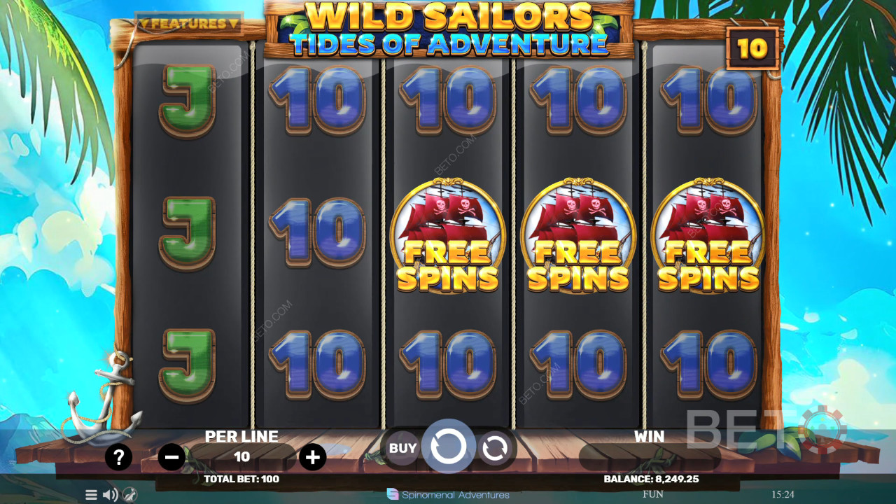 Wild Sailors - Tides of Adventure Review by BETO Pokie
