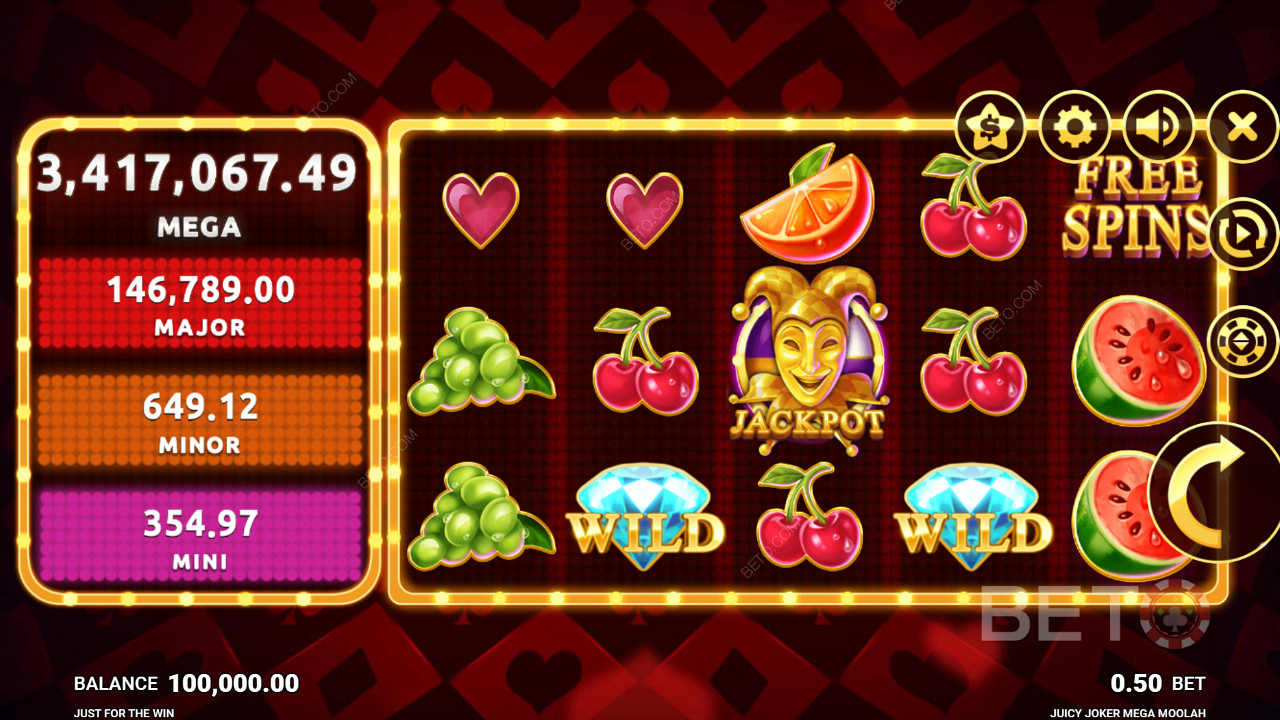 Massive Payouts in Juicy Joker Mega Moolah