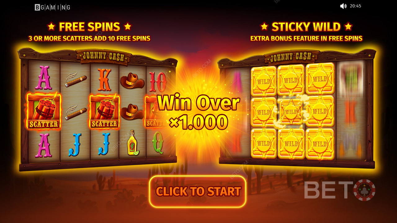 Score big wins up to 1,000x in Johnny Cash