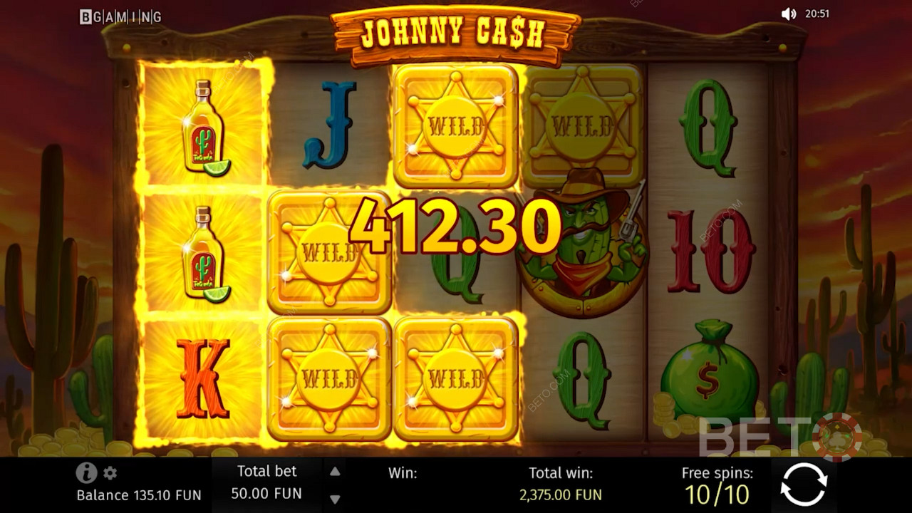 Scoring a choice payout in Johnny Cash