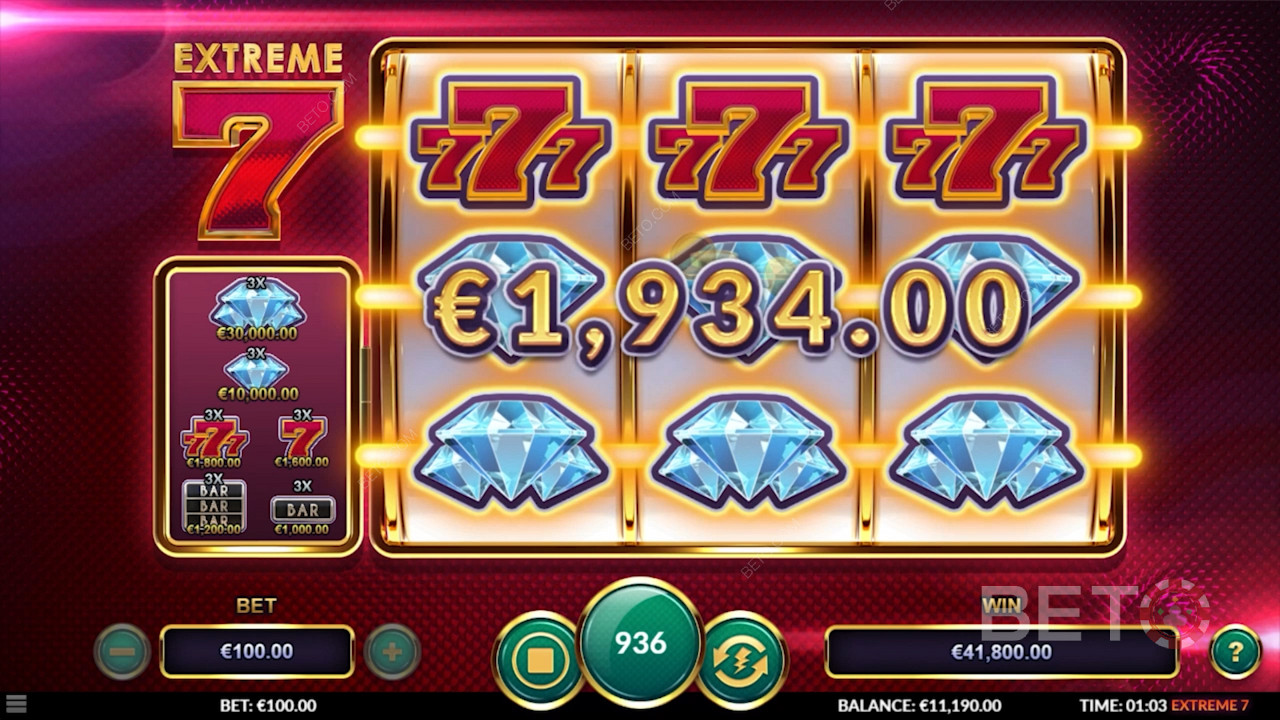 Have a go at winning big in the super simple and slick Extreme 7
