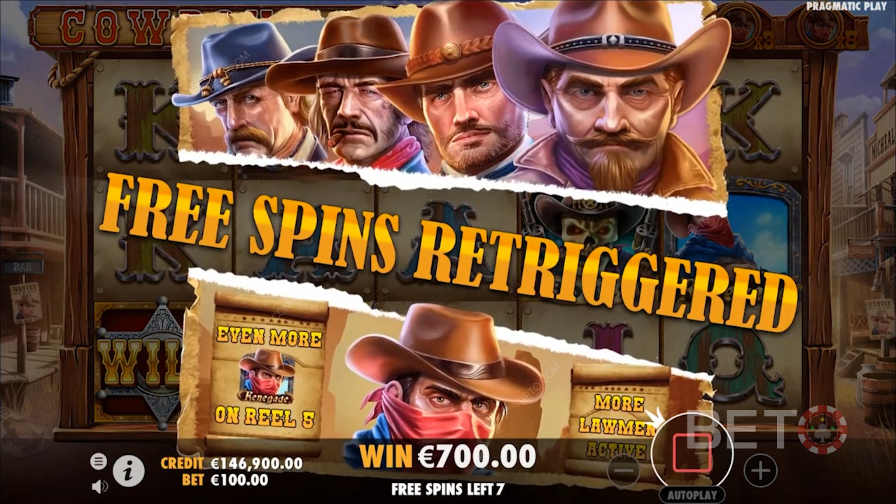 Saddle up for riches with the Cowboys Gold pokie machine