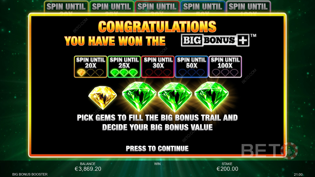 Bonus Perks Unpacked in Big Bonus Booster by Inspired Gaming