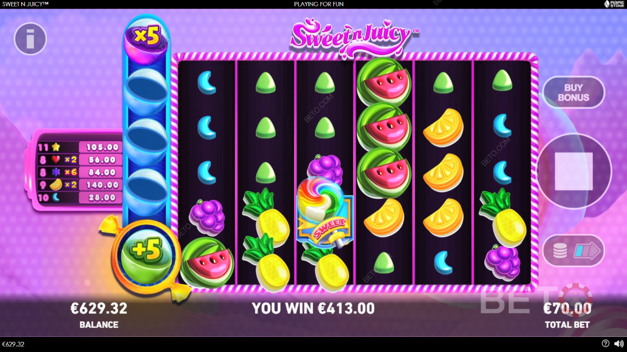 Sweet N Juicy Free Play