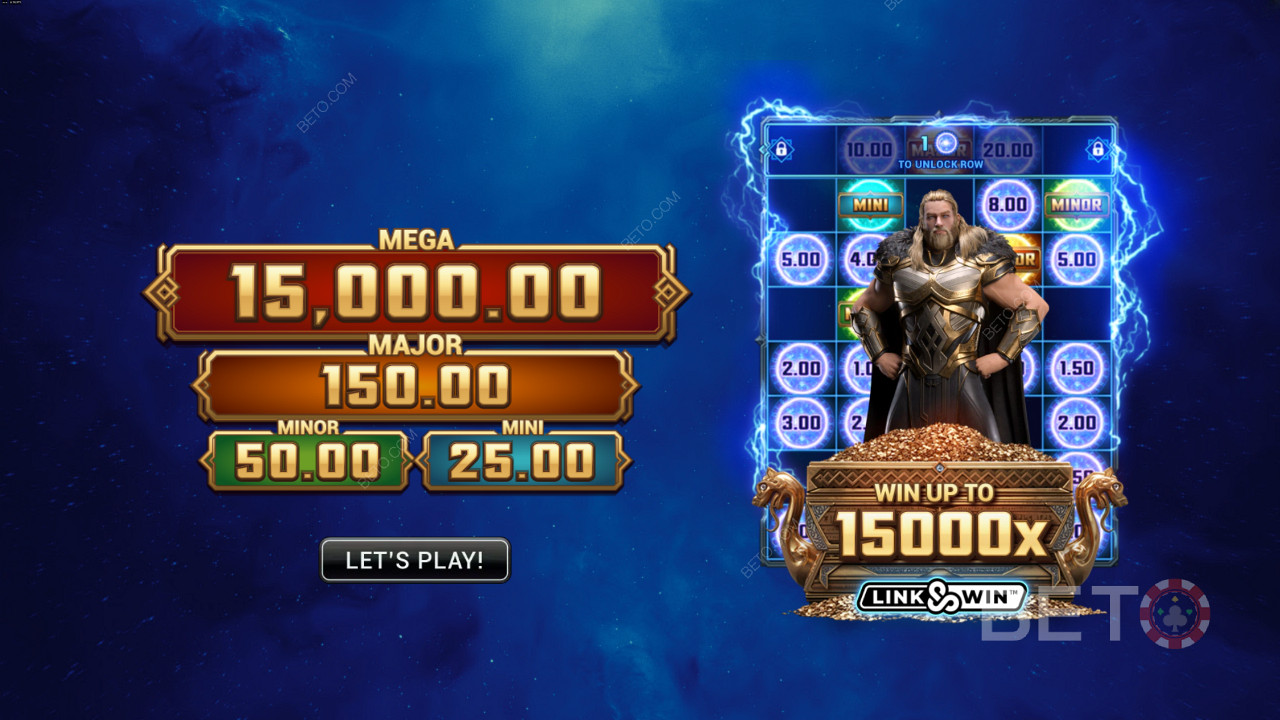 Bag 4 Jackpots in the Link and Win Feature