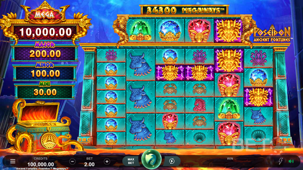 Dive into a sea of Bonus Features with the Megaways mechanic