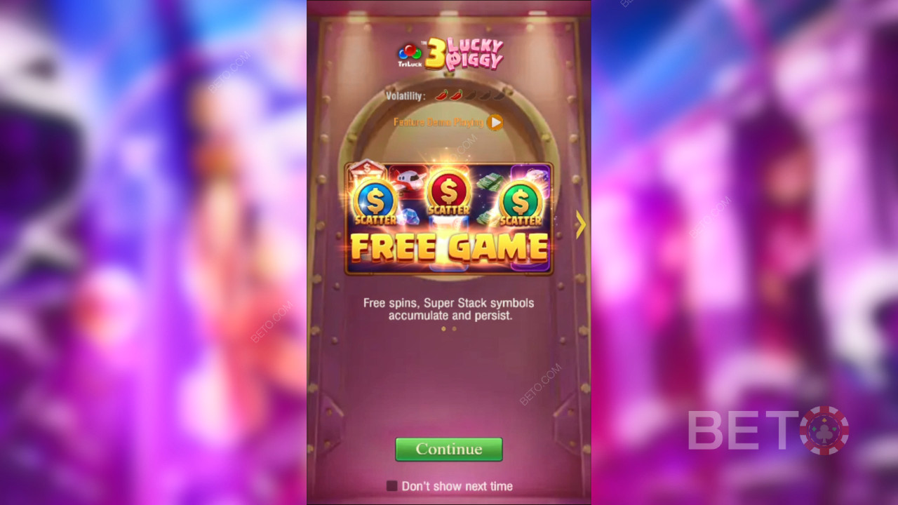 Score 10,000x Your Wager in the 3 Lucky Piggy Video Pokie!