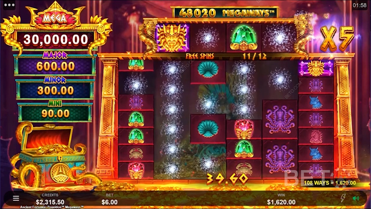 Score Free Spins with Growing Win Multipliers