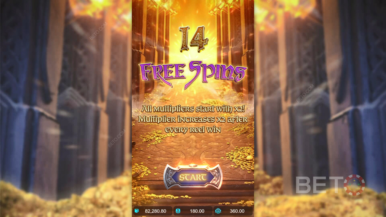 Score 25,000x Your Wager in Asgardian Rising Pokie!