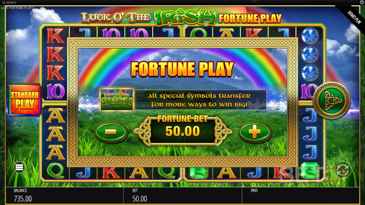 Kiwi Bonus Features in Luck O The Irish Fortune Spins 2 by Blueprint