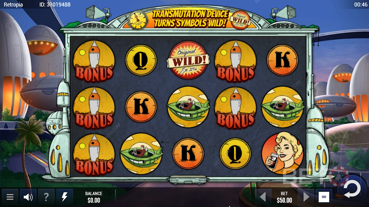 Score 5+ bonus icons to unlock free spins