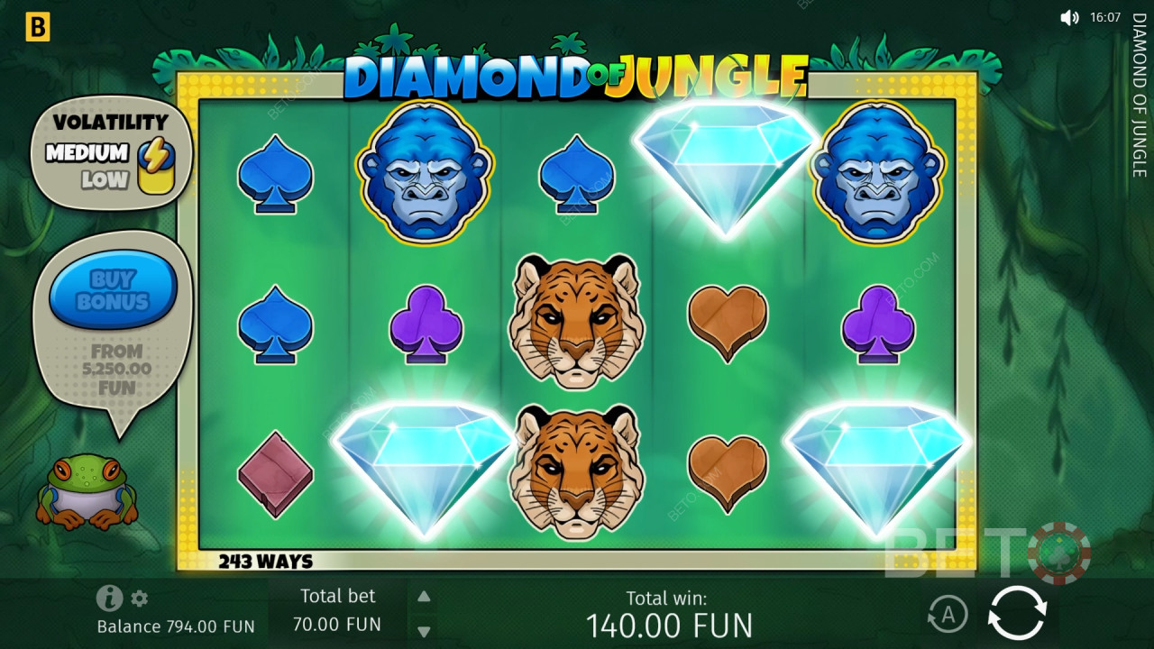 Diamond Of Jungle Free Play