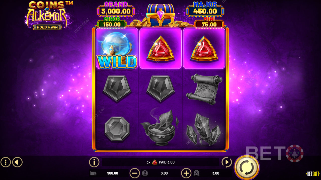 Bonus Features Unpacked in Coins of Alkemor – Hold & Win by Betsoft