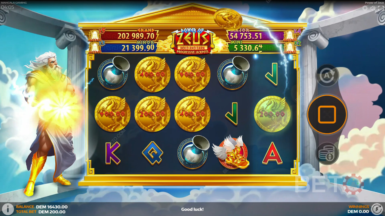 Power of Zeus Review by BETO Pokies