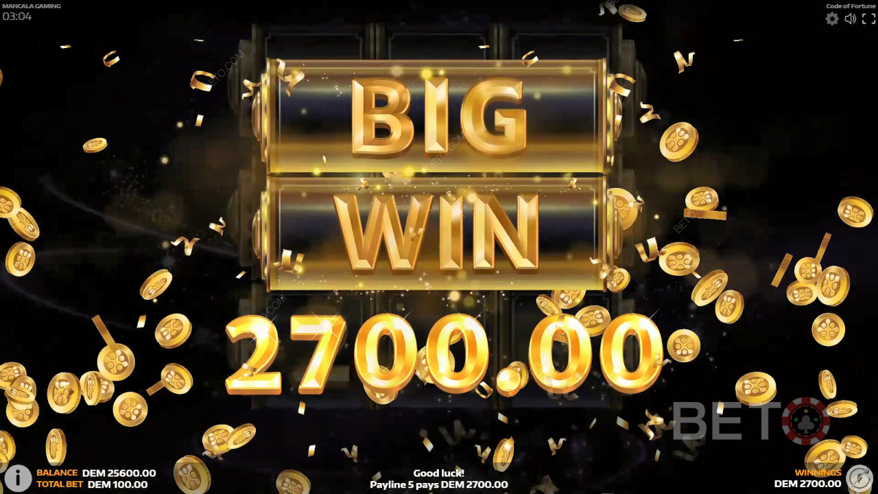 Score 999x Your Wager in Code of Fortune Pokie!