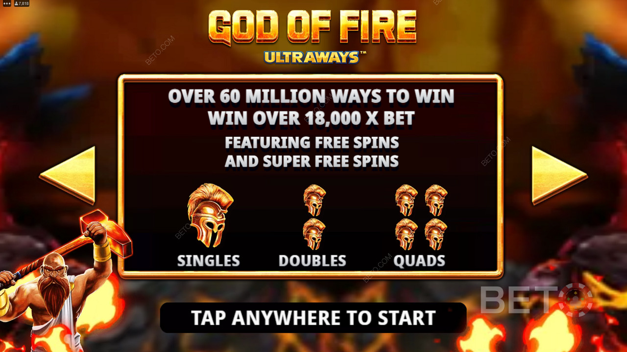 Nab a Blue Wild to spark the Exploding Wilds feature and score random Wild bonuses