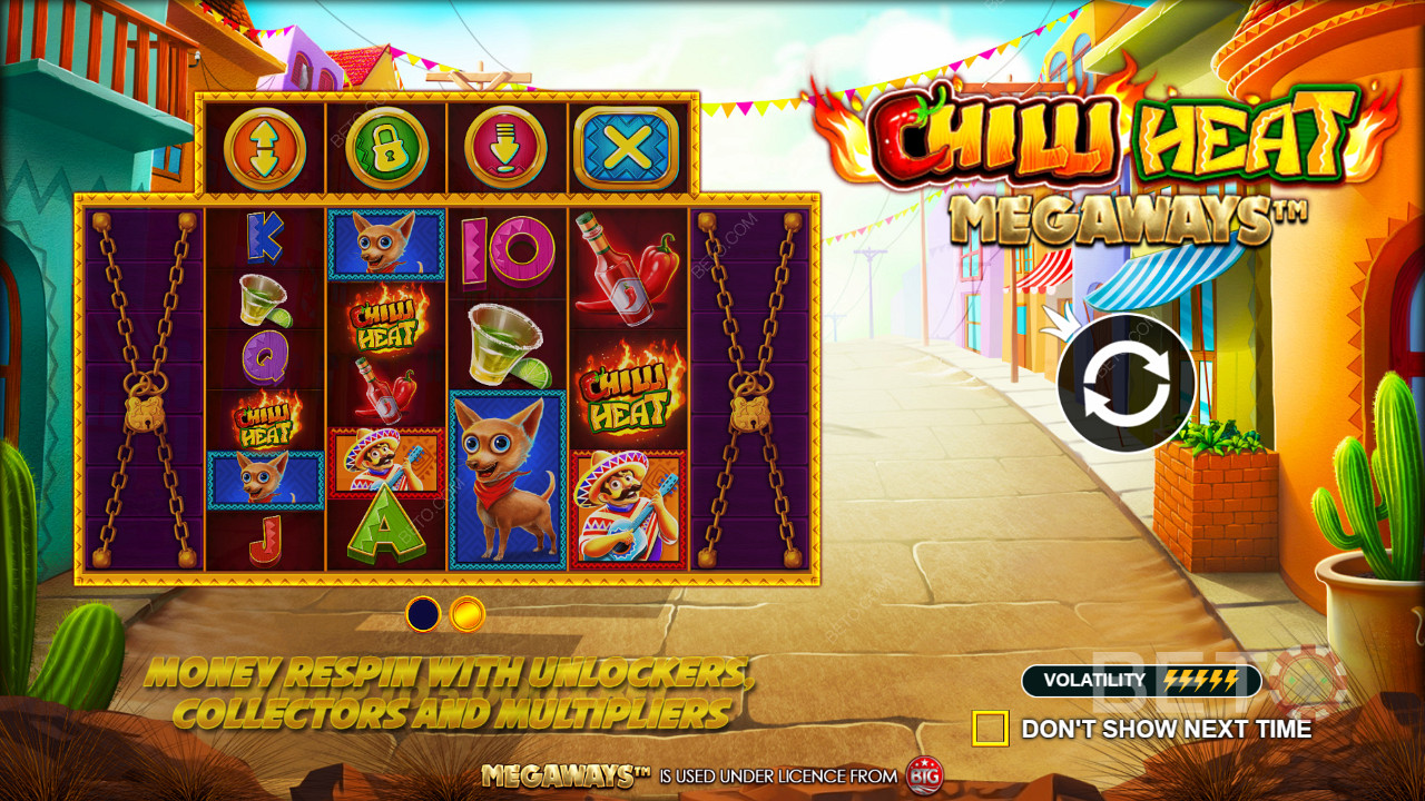 Intro Screen of Chilli Heat Megaways