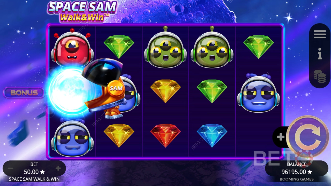 Space Sam Walk and Win Free Play