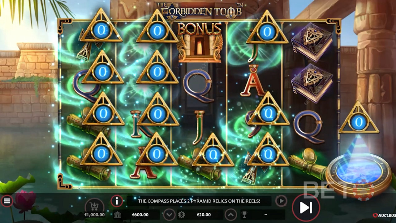 Score big with symbol swaps in this tomb