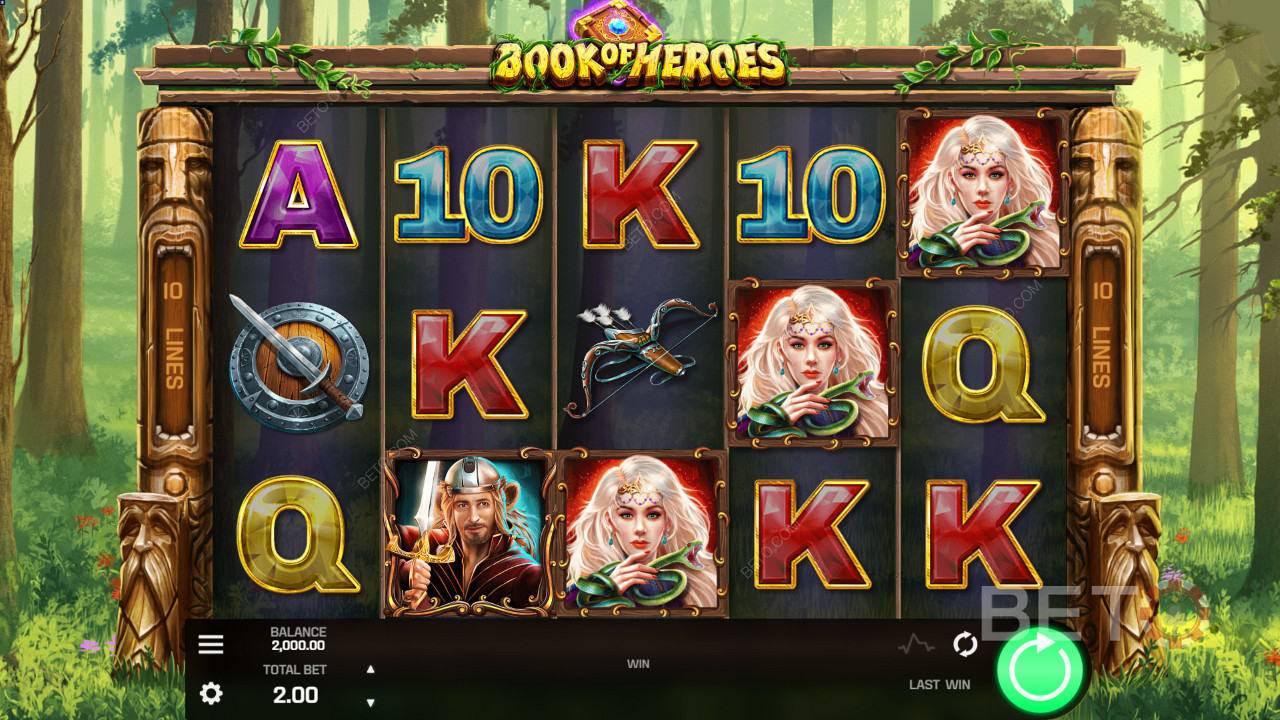 Explore a legendary Kiwi adventure in the Book of Heroes online pokie