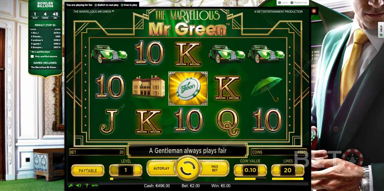 Mr Green Pokies - Best Online Games