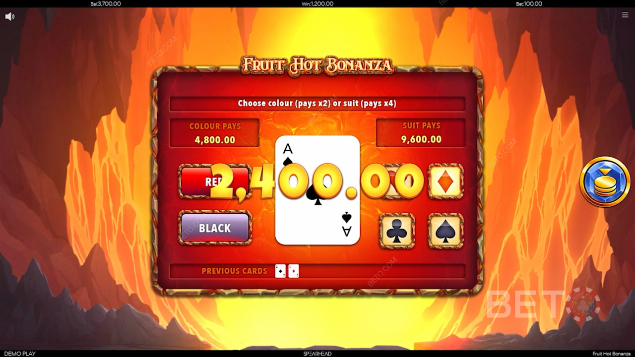 Play Fruit Hot Bonanza and give the gamble a go