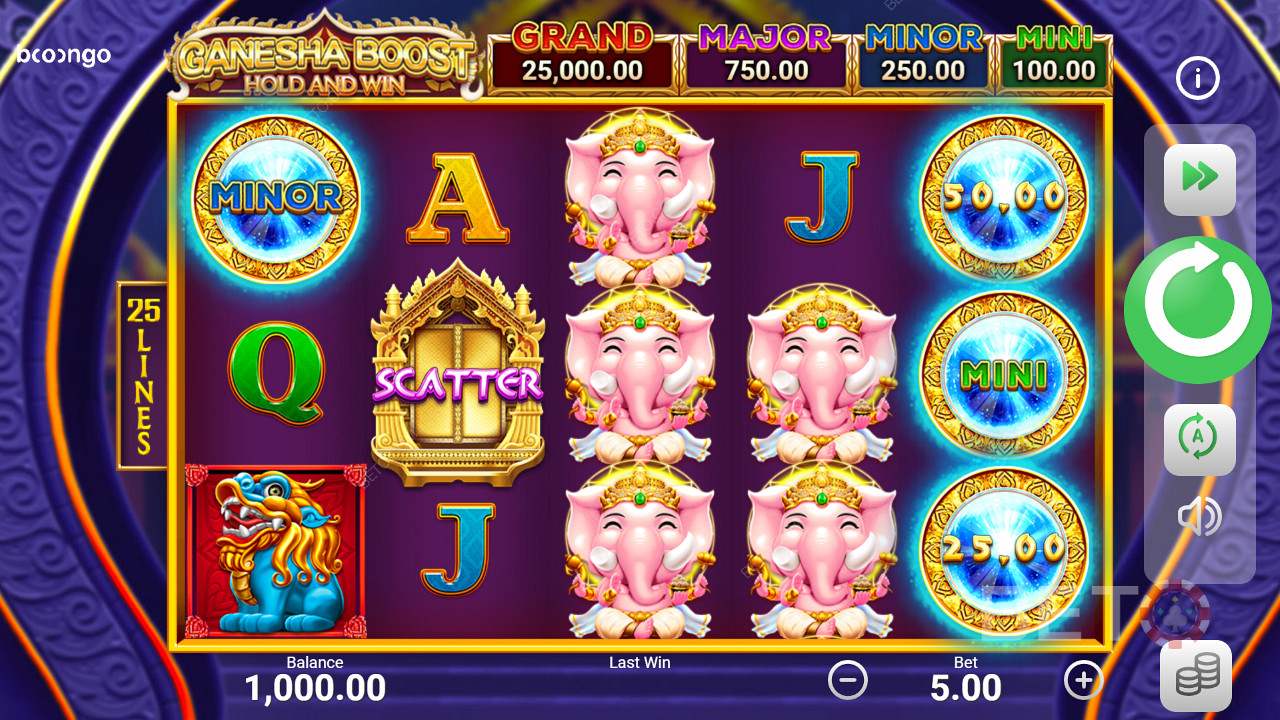 Nab Boost symbols with bonus icons for massive payouts