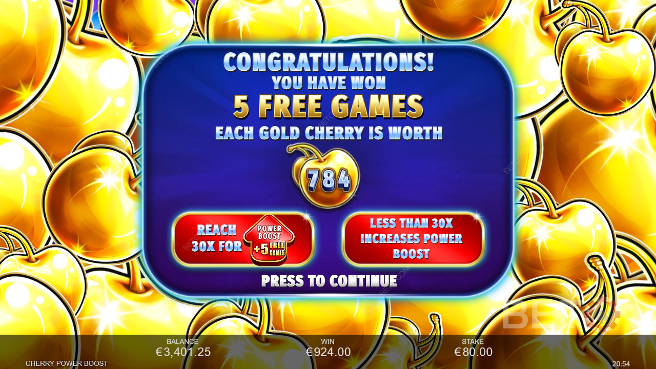 Scoop 2,500x Your Wager in Cherry Power Boost Online Pokie!