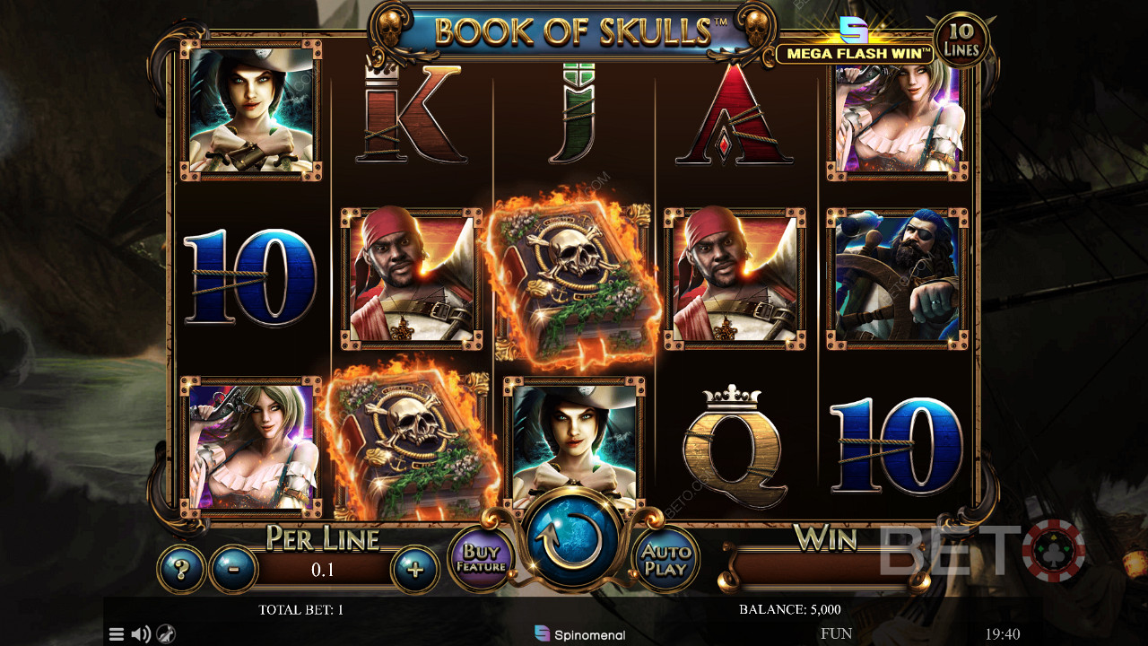Skull Ledger pokie by Spinomenal